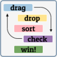 MakeSort: Drag 'n' Drop Sorting Games Maker & Player ~ Avi Megiddo